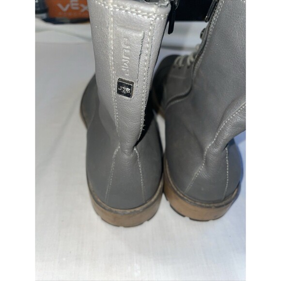 J 75 By Jump Men’s Ankle Boots Sz 13 M Gray Leather Grunge Streetwear Going Out - Picture 11 of 12